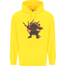 Samurai Cthulhu Kraken Childrens Kids Hoodie Yellow