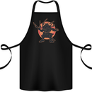Samurai Cthulhu Kraken Cotton Apron 100% Organic Black
