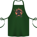 Samurai Cthulhu Kraken Cotton Apron 100% Organic Forest Green