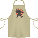 Samurai Cthulhu Kraken Cotton Apron 100% Organic Khaki