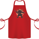 Samurai Cthulhu Kraken Cotton Apron 100% Organic Red