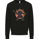 Samurai Cthulhu Kraken Kids Sweatshirt Jumper Black