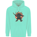 Samurai Cthulhu Kraken Mens 80% Cotton Hoodie Peppermint