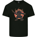 Samurai Cthulhu Kraken Mens Cotton T-Shirt Tee Top Black