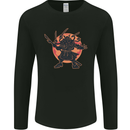 Samurai Cthulhu Kraken Mens Long Sleeve T-Shirt Black