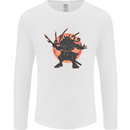 Samurai Cthulhu Kraken Mens Long Sleeve T-Shirt White
