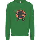Samurai Cthulhu Kraken Mens Sweatshirt Jumper Irish Green
