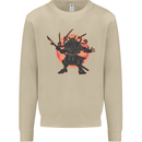 Samurai Cthulhu Kraken Mens Sweatshirt Jumper Sand