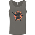 Samurai Cthulhu Kraken Mens Vest Tank Top Charcoal