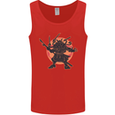 Samurai Cthulhu Kraken Mens Vest Tank Top Red