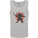 Samurai Cthulhu Kraken Mens Vest Tank Top Sports Grey