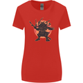 Samurai Cthulhu Kraken Womens Wider Cut T-Shirt Red