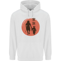 Samurai Dad Son Fathers Day MMA Martial Arts Childrens Kids Hoodie White