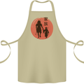 Samurai Dad Son Fathers Day MMA Martial Arts Cotton Apron 100% Organic Khaki