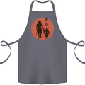 Samurai Dad Son Fathers Day MMA Martial Arts Cotton Apron 100% Organic Steel