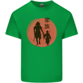 Samurai Dad Son Fathers Day MMA Martial Arts Kids T-Shirt Childrens Irish Green