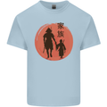 Samurai Dad Son Fathers Day MMA Martial Arts Kids T-Shirt Childrens Light Blue