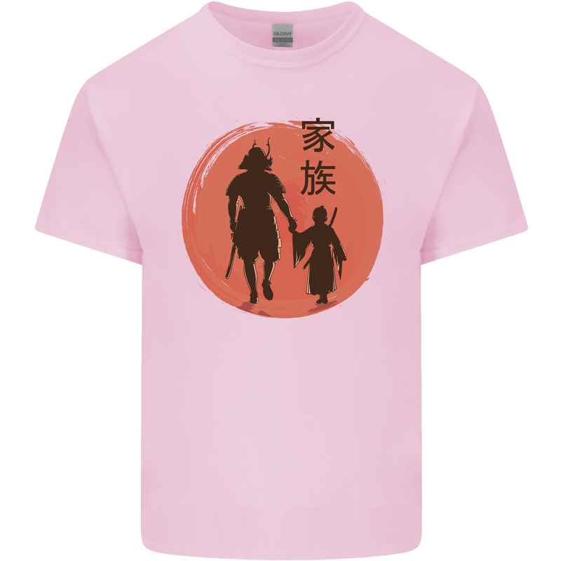 Samurai Dad Son Fathers Day MMA Martial Arts Kids T-Shirt Childrens Light Pink