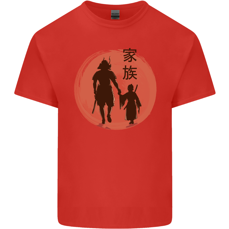 Samurai Dad Son Fathers Day MMA Martial Arts Kids T-Shirt Childrens Red