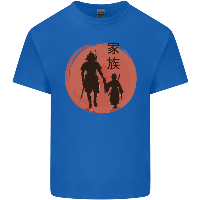 Samurai Dad Son Fathers Day MMA Martial Arts Kids T-Shirt Childrens Royal Blue