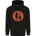 Samurai Dad Son Fathers Day MMA Martial Arts Mens 80% Cotton Hoodie Black