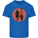 Samurai Dad Son Fathers Day MMA Martial Arts Mens Cotton T-Shirt Tee Top Royal Blue