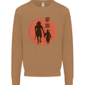 Samurai Dad Son Fathers Day MMA Martial Arts Mens Sweatshirt Jumper Caramel Latte