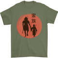 Samurai Dad Son Fathers Day MMA Martial Arts Mens T-Shirt 100% Cotton Military Green