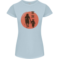 Samurai Dad Son Fathers Day MMA Martial Arts Womens Petite Cut T-Shirt Light Blue