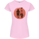 Samurai Dad Son Fathers Day MMA Martial Arts Womens Petite Cut T-Shirt Light Pink