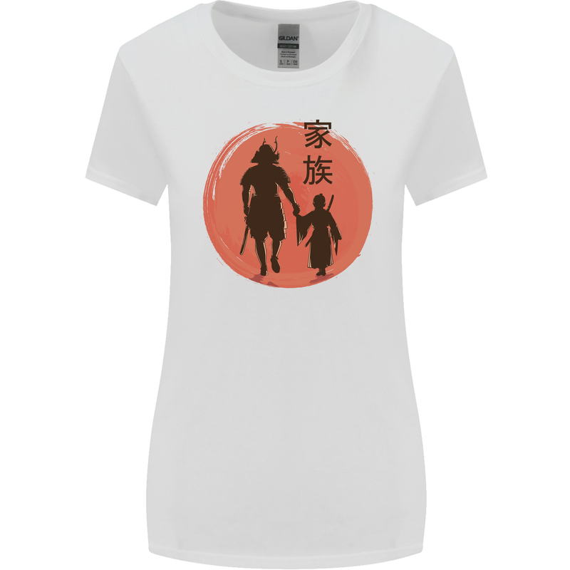 Samurai Dad Son Fathers Day MMA Martial Arts Womens Wider Cut T-Shirt White