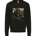 Samurai Extreme Japanese Fantasy Warrior Kids Sweatshirt Jumper Black