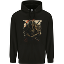 Samurai Extreme Japanese Fantasy Warrior Mens 80% Cotton Hoodie Black