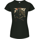 Samurai Extreme Japanese Fantasy Warrior Womens Petite Cut T-Shirt Black