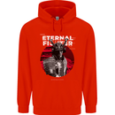 Samurai Fighter Skull MMA Mixed Martial Arts Childrens Kids Hoodie Bright Red