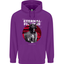 Samurai Fighter Skull MMA Mixed Martial Arts Childrens Kids Hoodie Purple