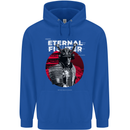 Samurai Fighter Skull MMA Mixed Martial Arts Childrens Kids Hoodie Royal Blue