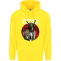 Samurai Fighter Skull MMA Mixed Martial Arts Childrens Kids Hoodie Yellow