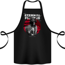 Samurai Fighter Skull MMA Mixed Martial Arts Cotton Apron 100% Organic Black