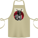 Samurai Fighter Skull MMA Mixed Martial Arts Cotton Apron 100% Organic Khaki