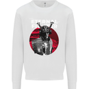 Samurai Fighter Skull MMA Mixed Martial Arts Kids Sweatshirt Jumper White
