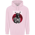 Samurai Fighter Skull MMA Mixed Martial Arts Mens 80% Cotton Hoodie Light Pink