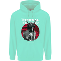 Samurai Fighter Skull MMA Mixed Martial Arts Mens 80% Cotton Hoodie Peppermint
