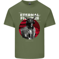 Samurai Fighter Skull MMA Mixed Martial Arts Mens Cotton T-Shirt Tee Top Military Green