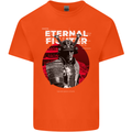 Samurai Fighter Skull MMA Mixed Martial Arts Mens Cotton T-Shirt Tee Top Orange