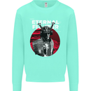 Samurai Fighter Skull MMA Mixed Martial Arts Mens Sweatshirt Jumper Peppermint