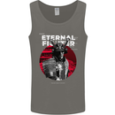 Samurai Fighter Skull MMA Mixed Martial Arts Mens Vest Tank Top Charcoal