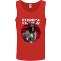 Samurai Fighter Skull MMA Mixed Martial Arts Mens Vest Tank Top Red
