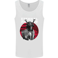 Samurai Fighter Skull MMA Mixed Martial Arts Mens Vest Tank Top White