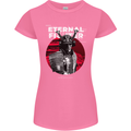 Samurai Fighter Skull MMA Mixed Martial Arts Womens Petite Cut T-Shirt Azalea